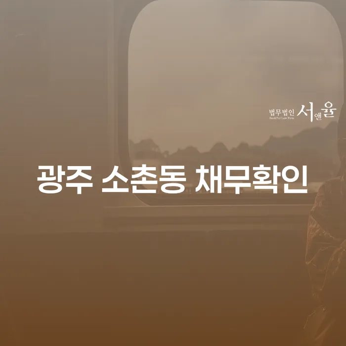 광주 소촌동에서 채무확인을 위한 올바른 절차는 무엇일까요?